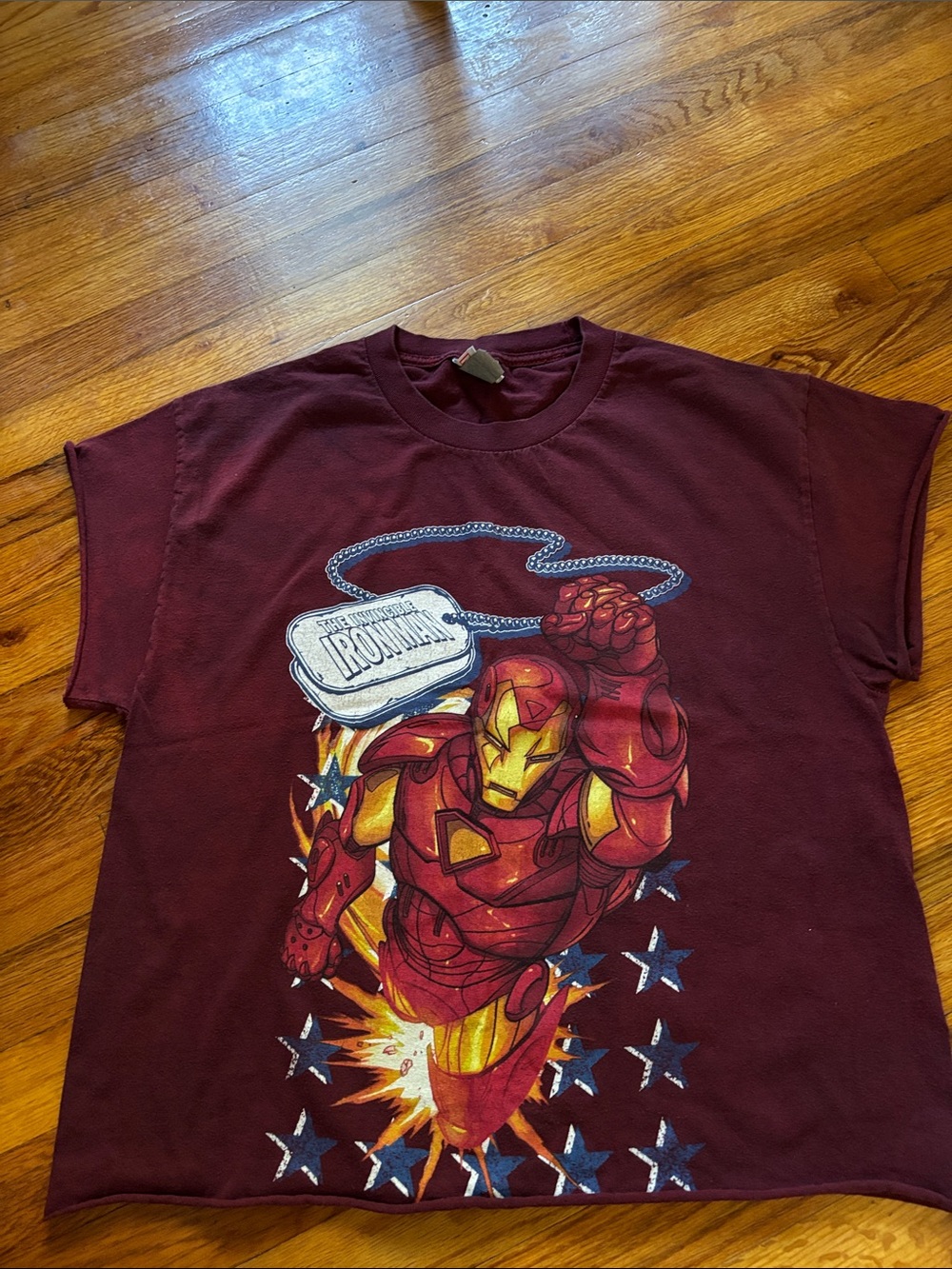 Marvel Ironman Cropped Tee